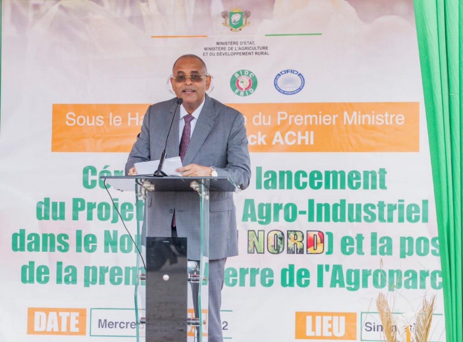 Côte d'Ivoire :    Cherté de la vie, modernisation de l'agriculture, Patrick Achi lance à Sinématiali  les travaux de l'agropole nord d'un coût global de réalisation de 167,4 milliards FCFA