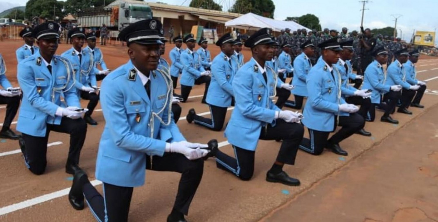 Côte d'Ivoire : Baptême et remise d'épaulettes à la 1ère  promotion des élèves Commissaires de l'école de police de Korhogo