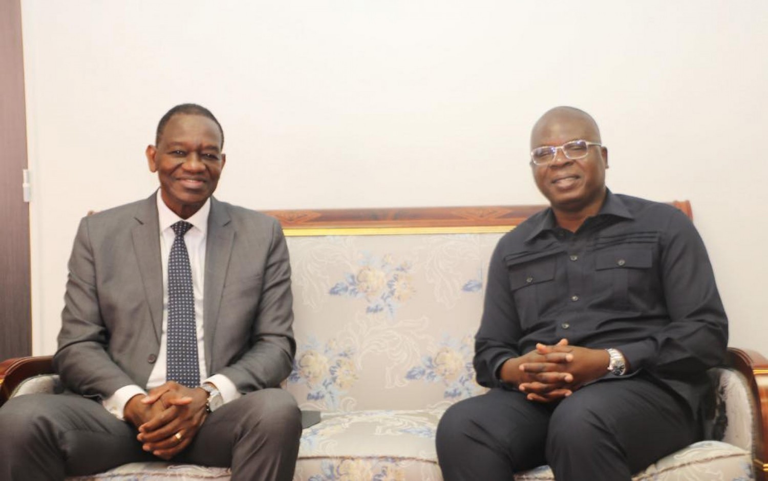 Côte d'Ivoire : Le bitumage de l'axe Odienné-Mali-Guinée  au centre d'un entretien entre les Ministres  Amédé Kouakou et Gaoussou Touré