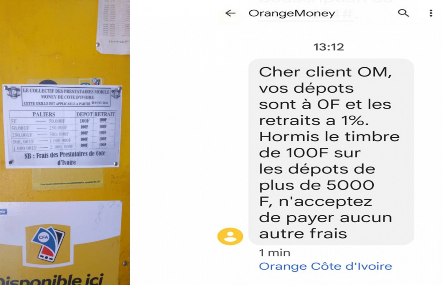 Côte d'Ivoire : Transferts d'argent, paiement de 100 FCFA de frais sur les retraits et dépôts, les clients « Marmaillés » ?