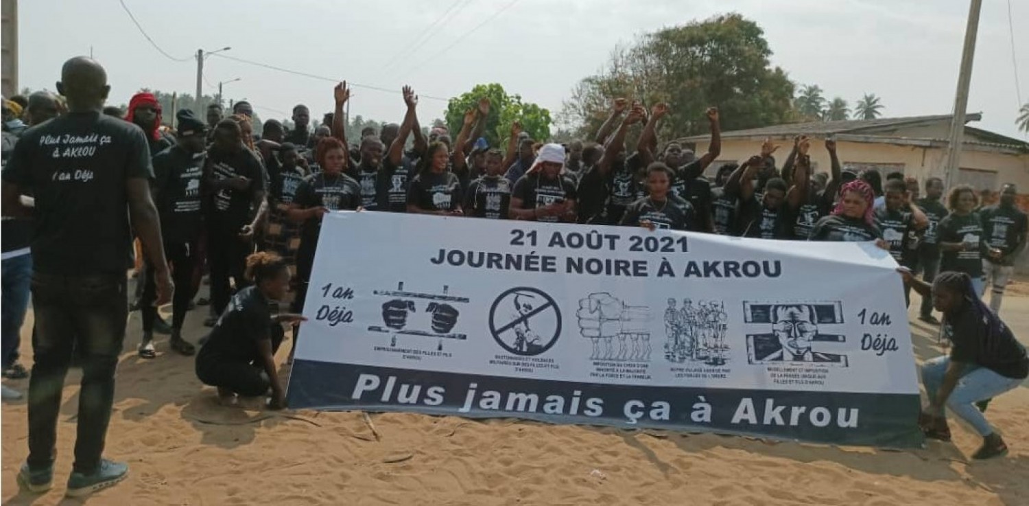 Côte d'Ivoire : Jacqueville, les jeunes d'Akrou commémorent l'an 1 de la descente musclée des forces de l'ordre dans leur village