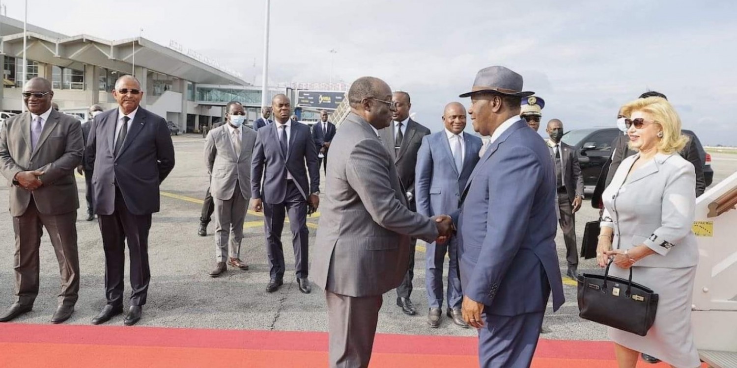 Côte d'Ivoire : Le couple présidentiel de retour à Abidjan après un repos en France