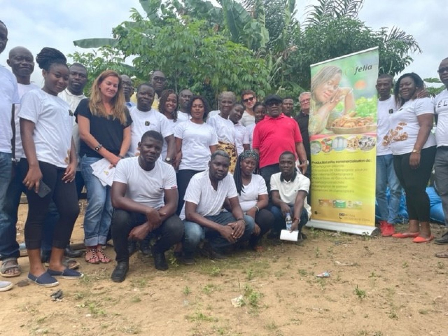 Côte d'Ivoire :    Bonoua, des planteurs formés à la production de champignons comestibles à partir des cabosses de cacao, des feuilles de bananiers et d'épluchures de manioc à Yaou