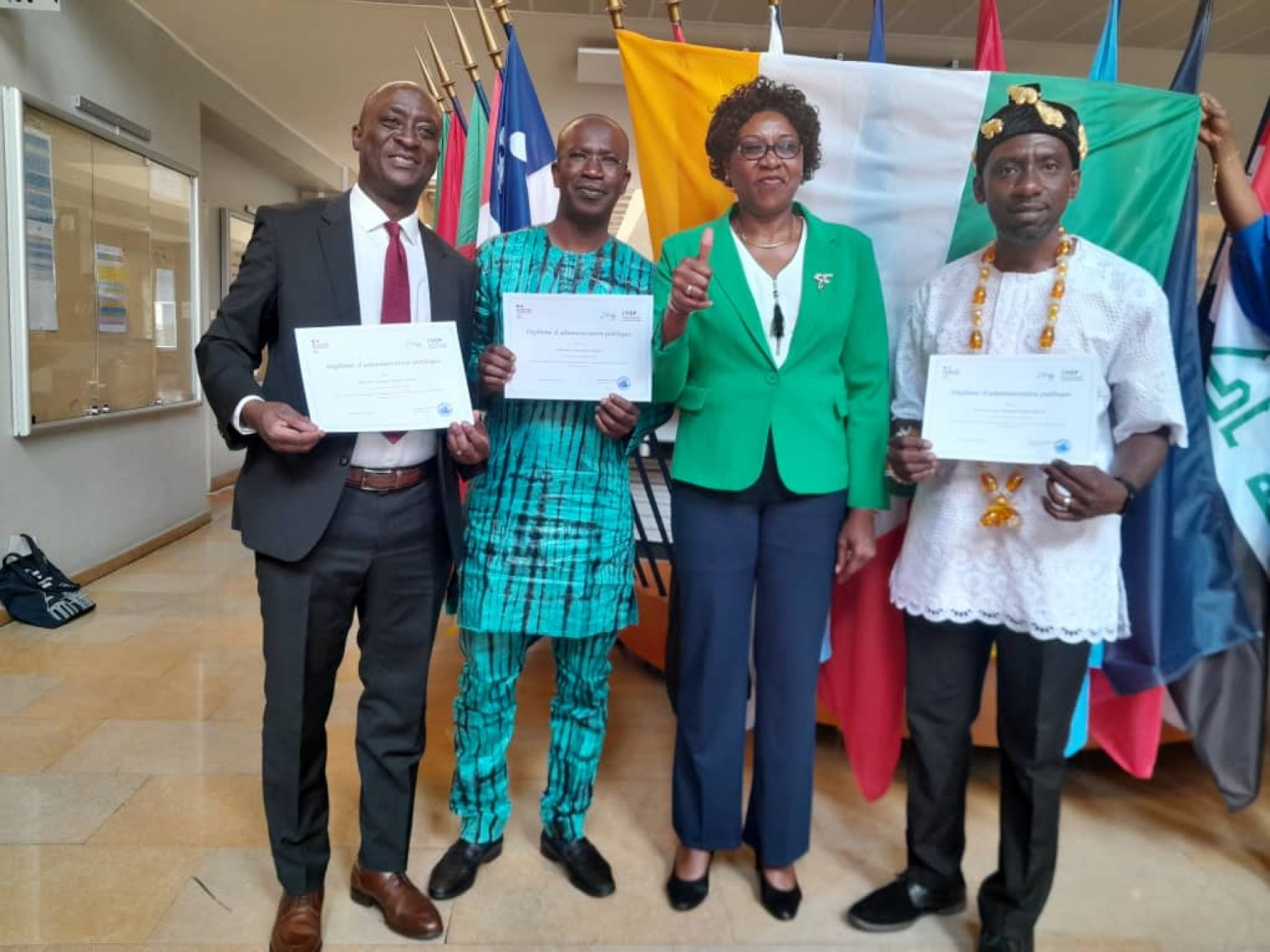 Côte d'Ivoire :     Sortie de la dernière promotion du Cycle International de Perfectionnement de l'Ecole Nationale d'Administration de France, 41 élèves ont reçu leur diplôme dont 3 Ivoiriens