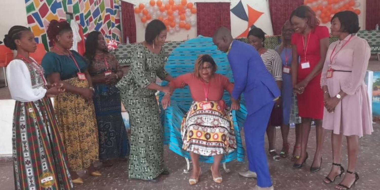 Côte d'Ivoire : Bouaké, des femmes membres de l'AFECCI procèdent à l'investiture de leur présidente