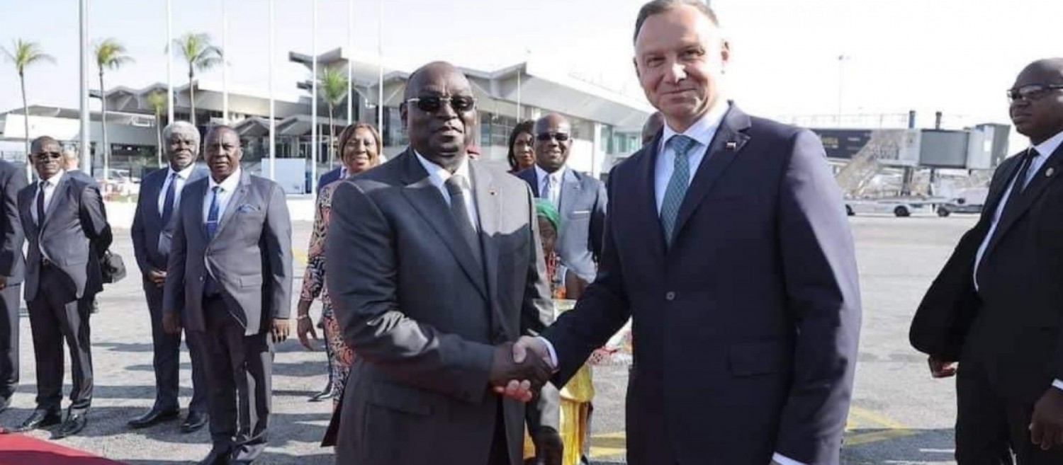 Côte d'Ivoire : Tiémoko Koné accueille le Président de la Pologne à Abidjan