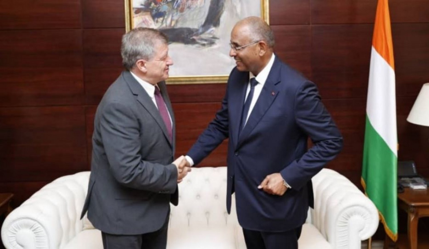 Côte d'Ivoire :    Avant son départ en octobre de l'OIT, le DG rencontre les autorités ivoiriennes dont le vice-président et célèbre le succès de ses collègues