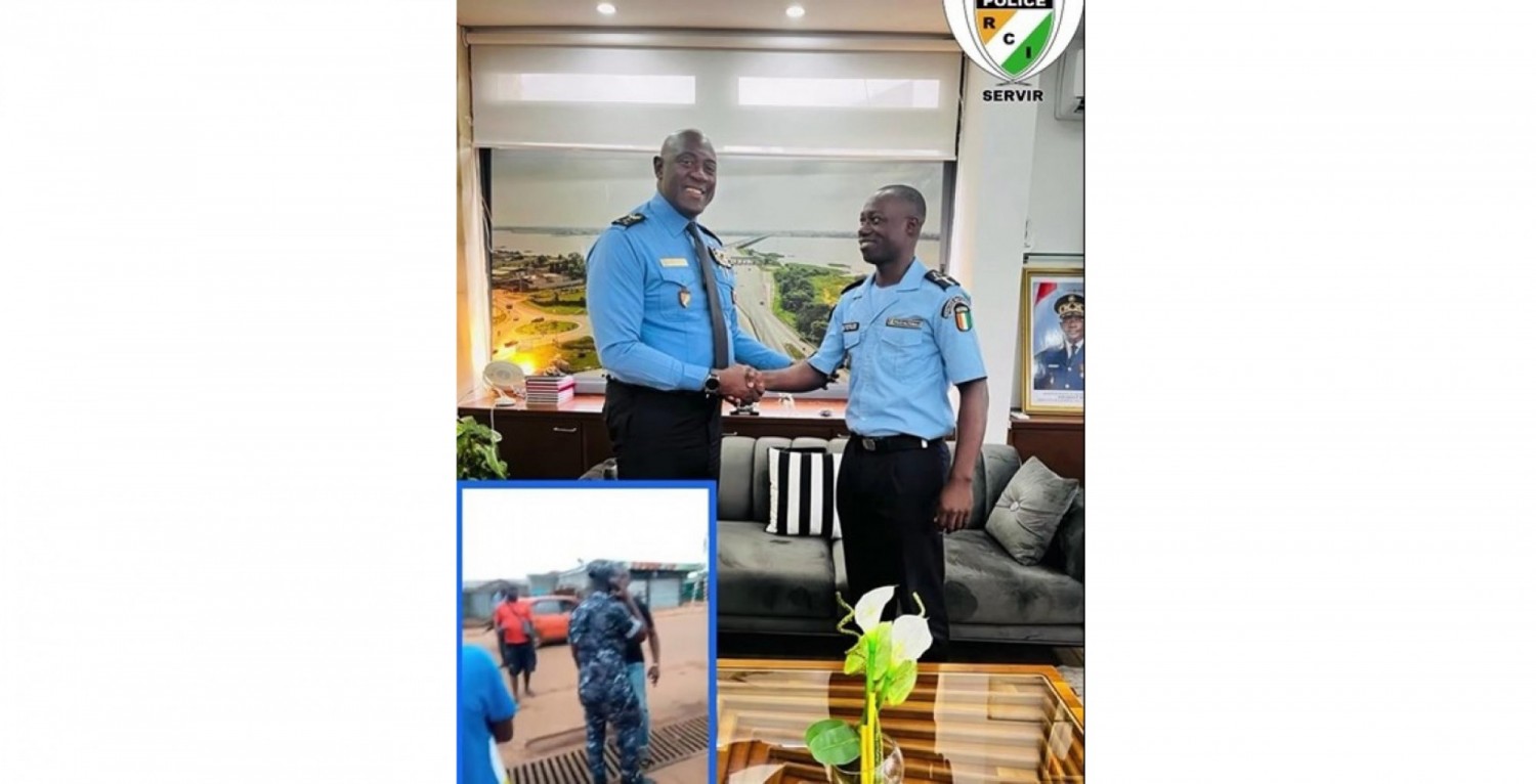 Côte d'Ivoire : Abengourou, le  policier agressé par inspecteur des impôts reçoit les félicitations de son DG pour le sang-froid et le professionnalisme