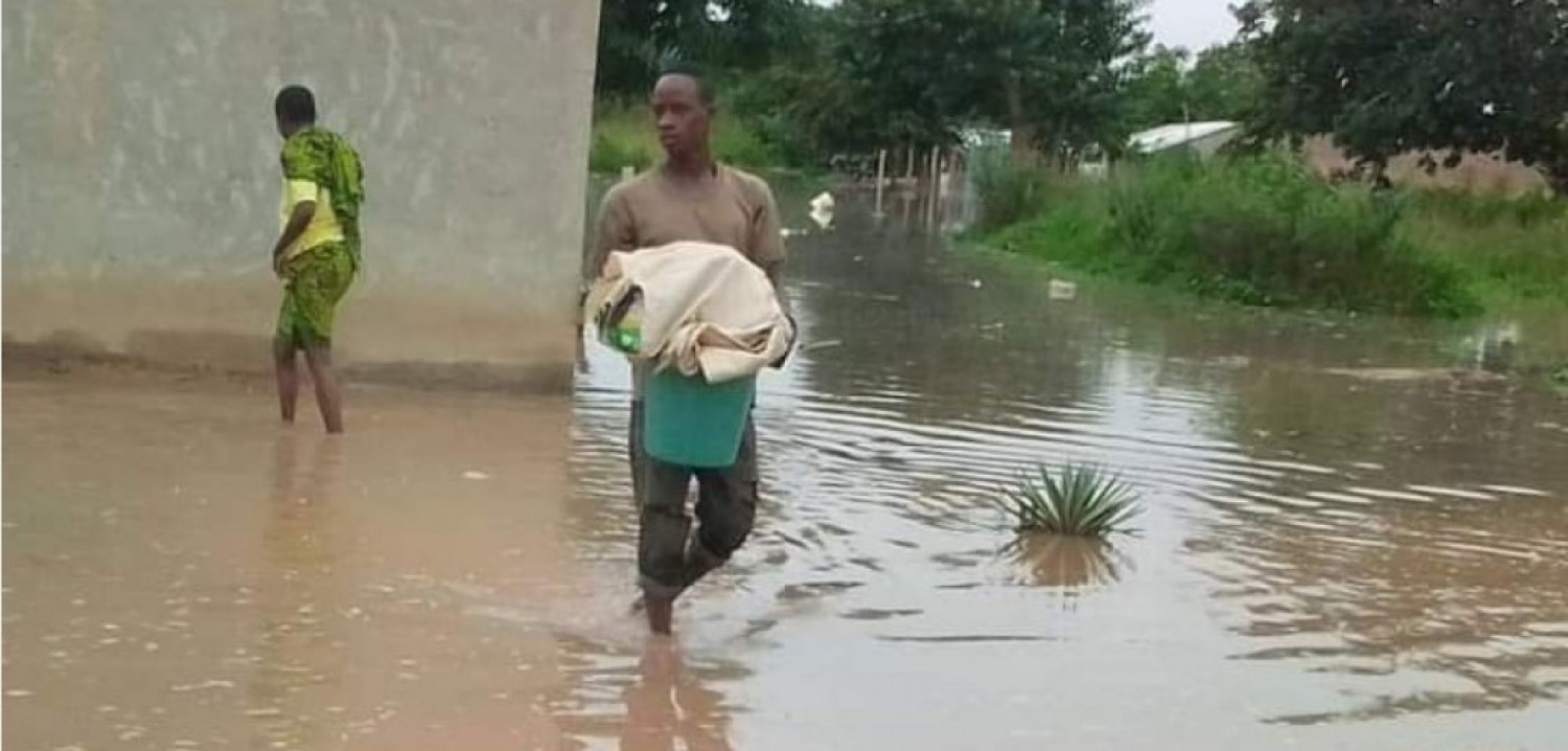 Côte d'Ivoire : Région de l'Iffou, un village situé dans la Département de Ouéllé fait face à une inondation