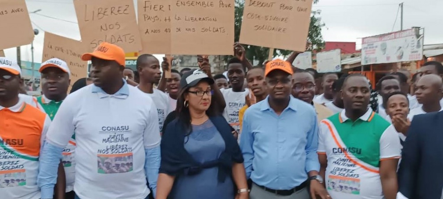 Côte d'Ivoire : Avant la tribune de l'ONU, la CONASU marche pour soutenir Ouattara et lui demande d'évoquer la situation des 46 soldats injustement détenus au Mali