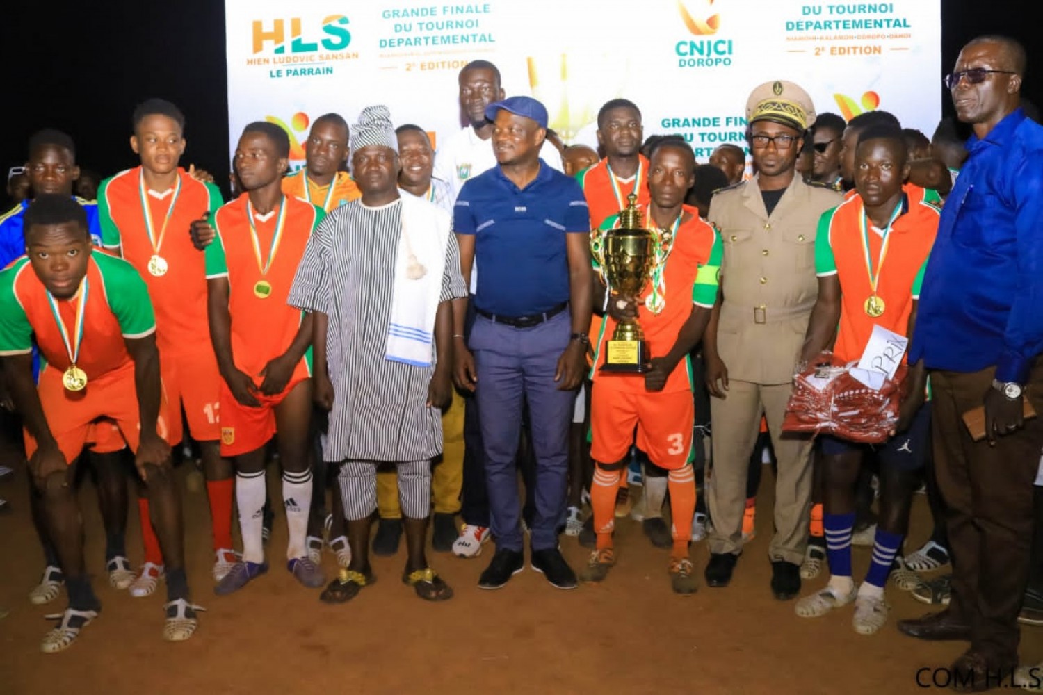 Côte d'Ivoire : Doropo, finale du tournoi de la 2e édition CNJCI départemental, Danoa remporte le trophée Sansan Ludovic