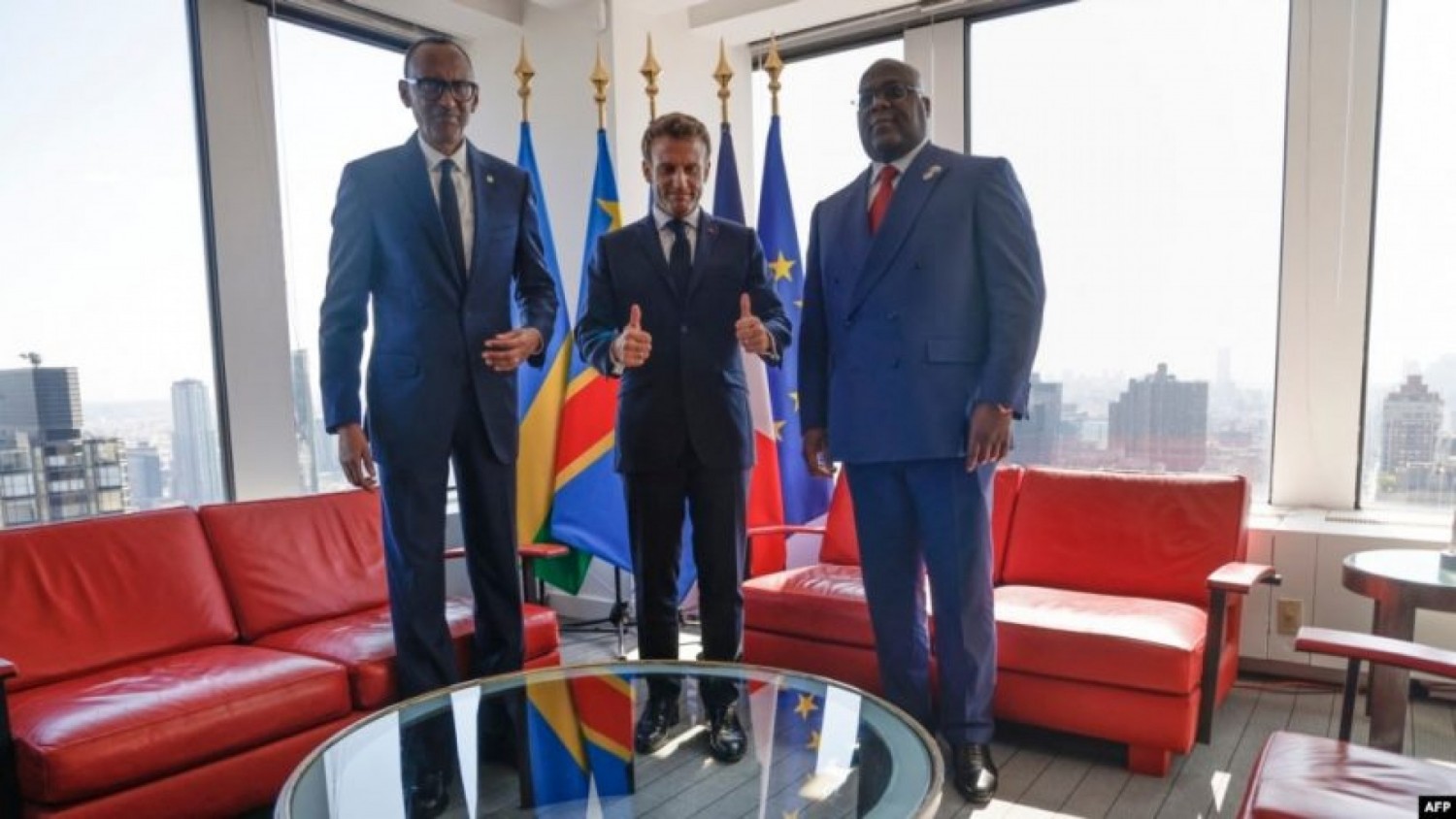 RDC-Rwanda : Macron réunit à New York Tshisekedi et Kagamé en pleine tension