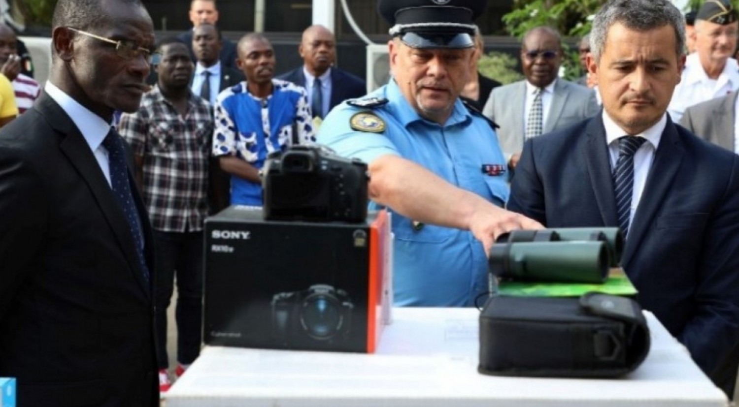Côte d'Ivoire-France : Avant son départ, Gerald Darmanin offre des équipements à la police dans le cadre du projet « Plan alerte enlèvement »