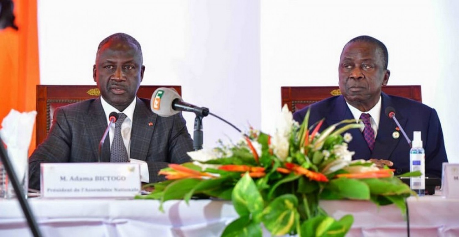 Côte d'Ivoire :   Fin de visite d'Adama Bictogo au Sénat, députés et sénateurs décident de renforcer davantage leur collaboration et annoncent la mise en place de groupes de travail