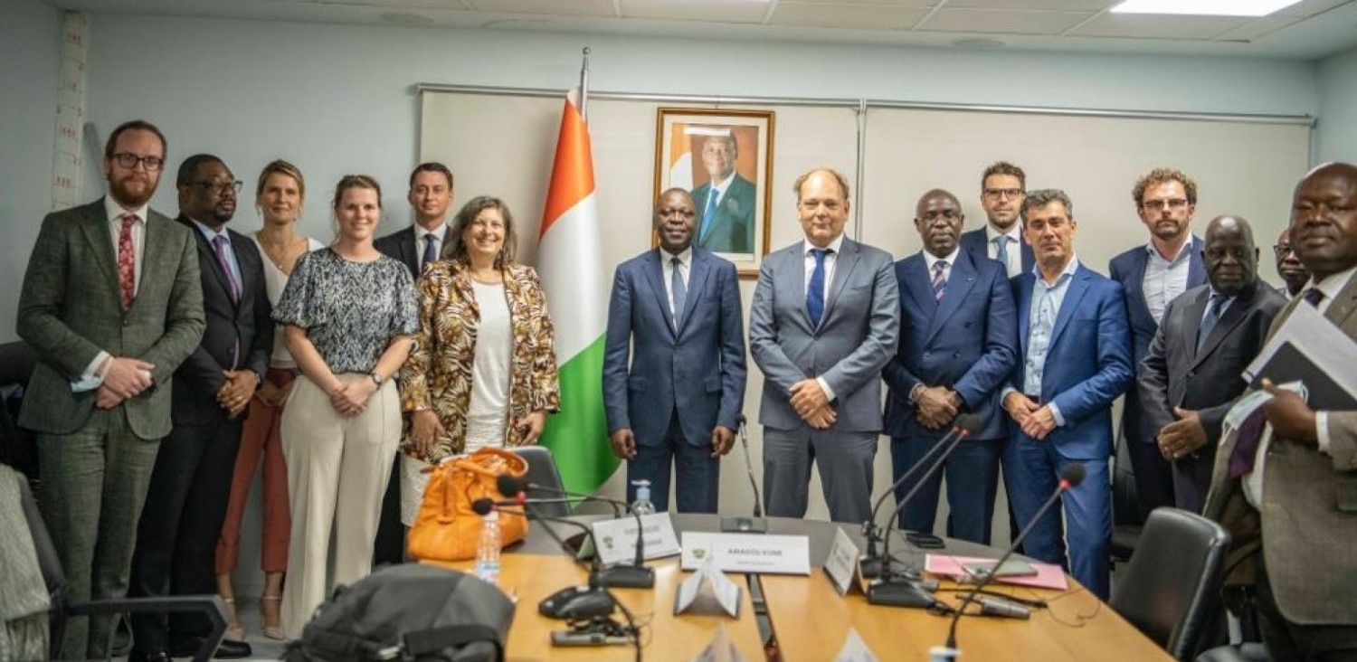 Côte d'Ivoire : Une délégation d'investisseurs néerlandais en mission de prospection commerciale, échange avec Amadou Koné