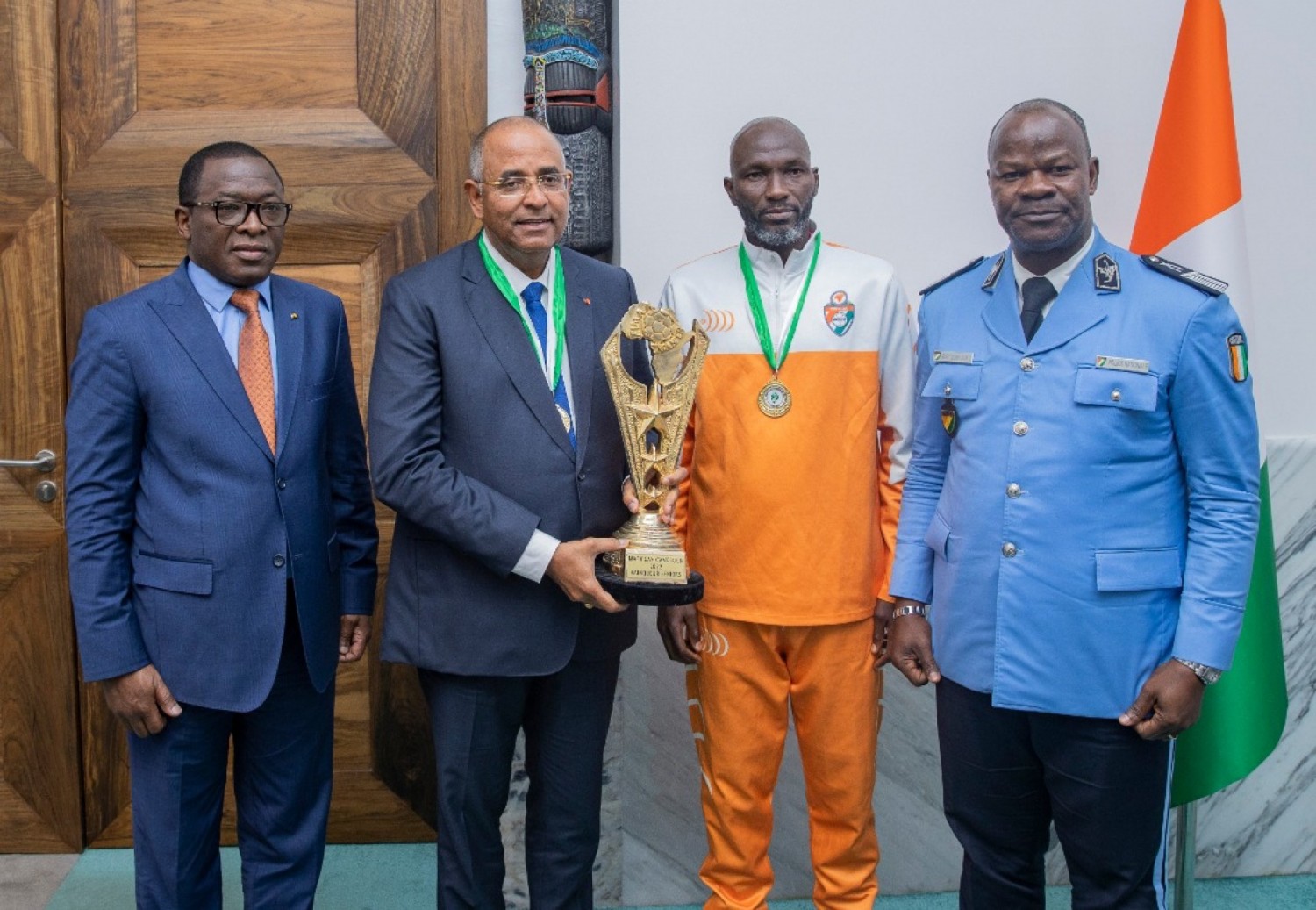 Côte d'Ivoire : Vainqueurs de la 9ᵉ édition de la CAN de MARACAN, les champions reçus par Patrick Achi