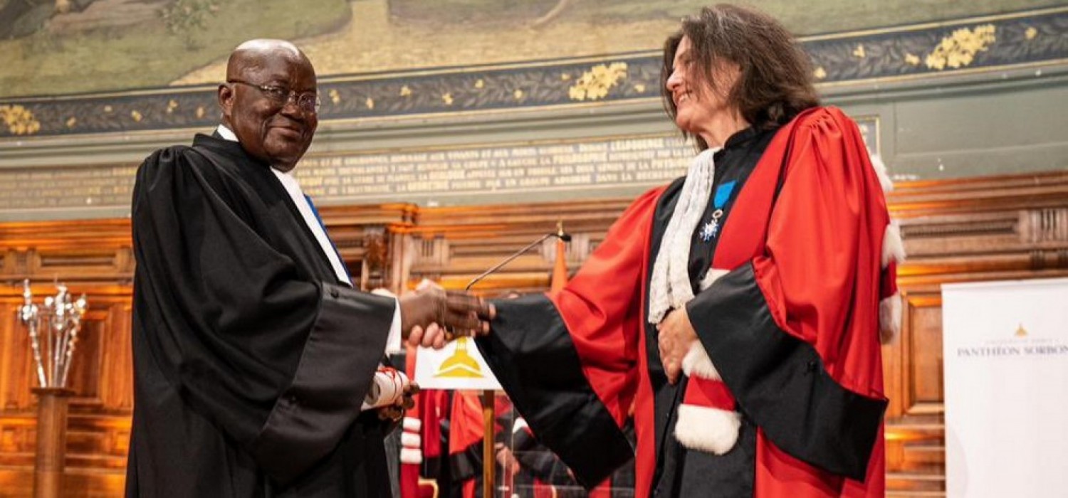 Ghana-France :  Akufo-Addo distingué à Paris par la Sorbonne, les raisons