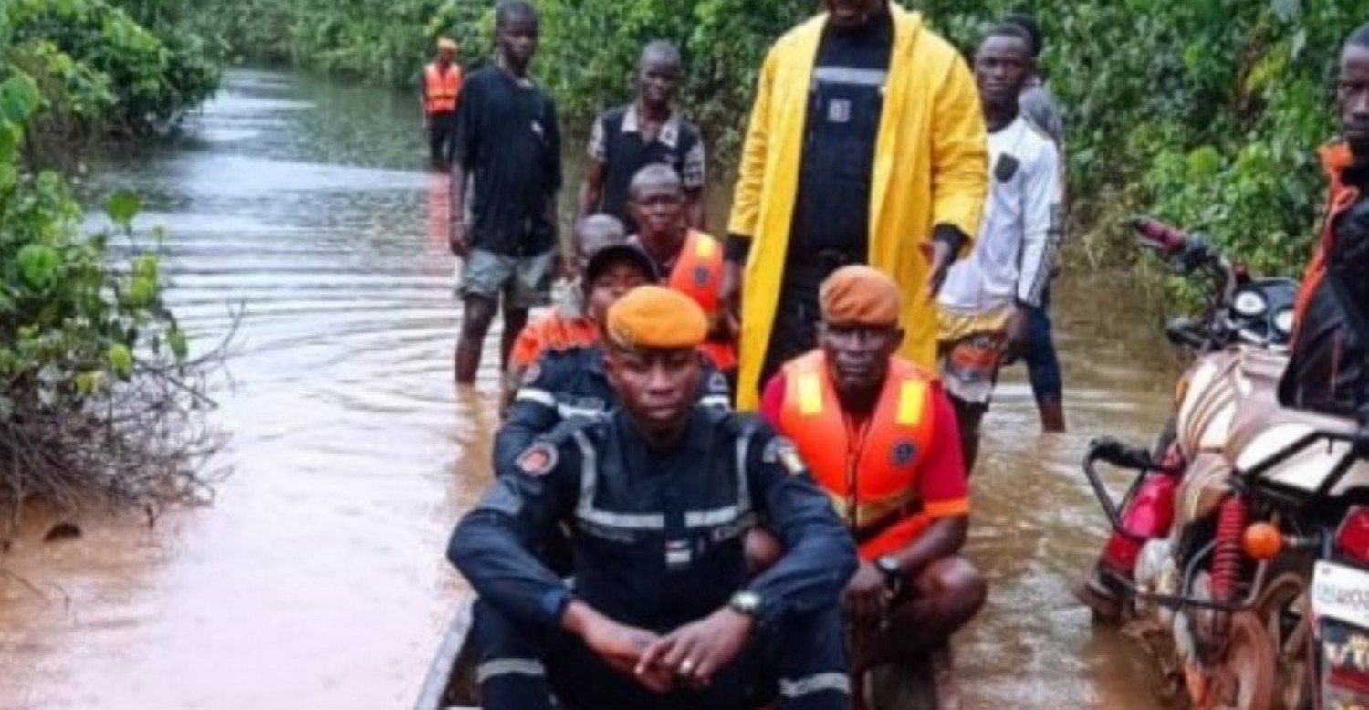 Côte d'Ivoire : Inondation dans des villages du  Cavally, une équipe de l'ONPC  dépêchée  sur les lieux pour s'enquérir de l'ampleur des dégâts