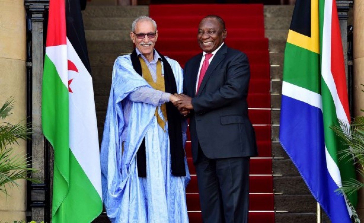 Afrique du Sud : Cyril Ramaphosa reçoit Brahim Ghali et affiche son soutien au front Polisario contre le Maroc