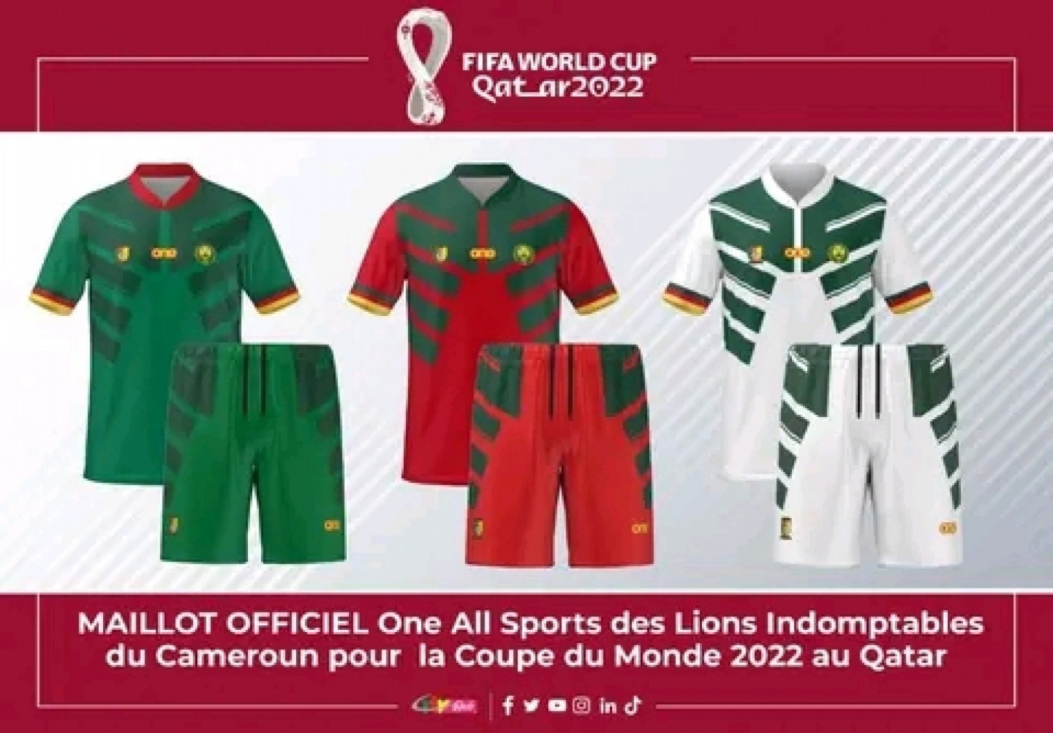 Cameroun : Le maillot officiel des lions indomptables dévoilé au public