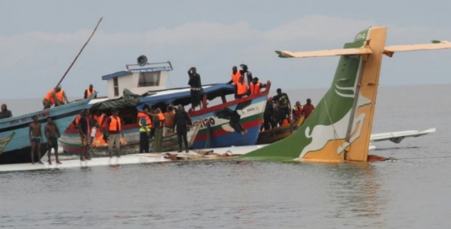 Tanzanie : Crash d'un avion dans le Lac Victoria, 19 morts et 26 survivants, selon le dernier bilan