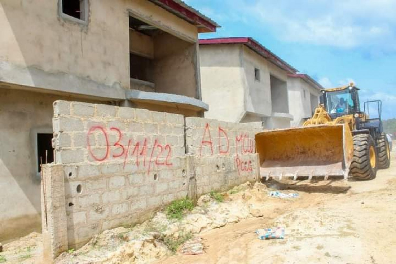 Côte d'Ivoire : Bingerville, plusieurs Villas de différentes promotions immobilières érigées sans agrément programme, démolies