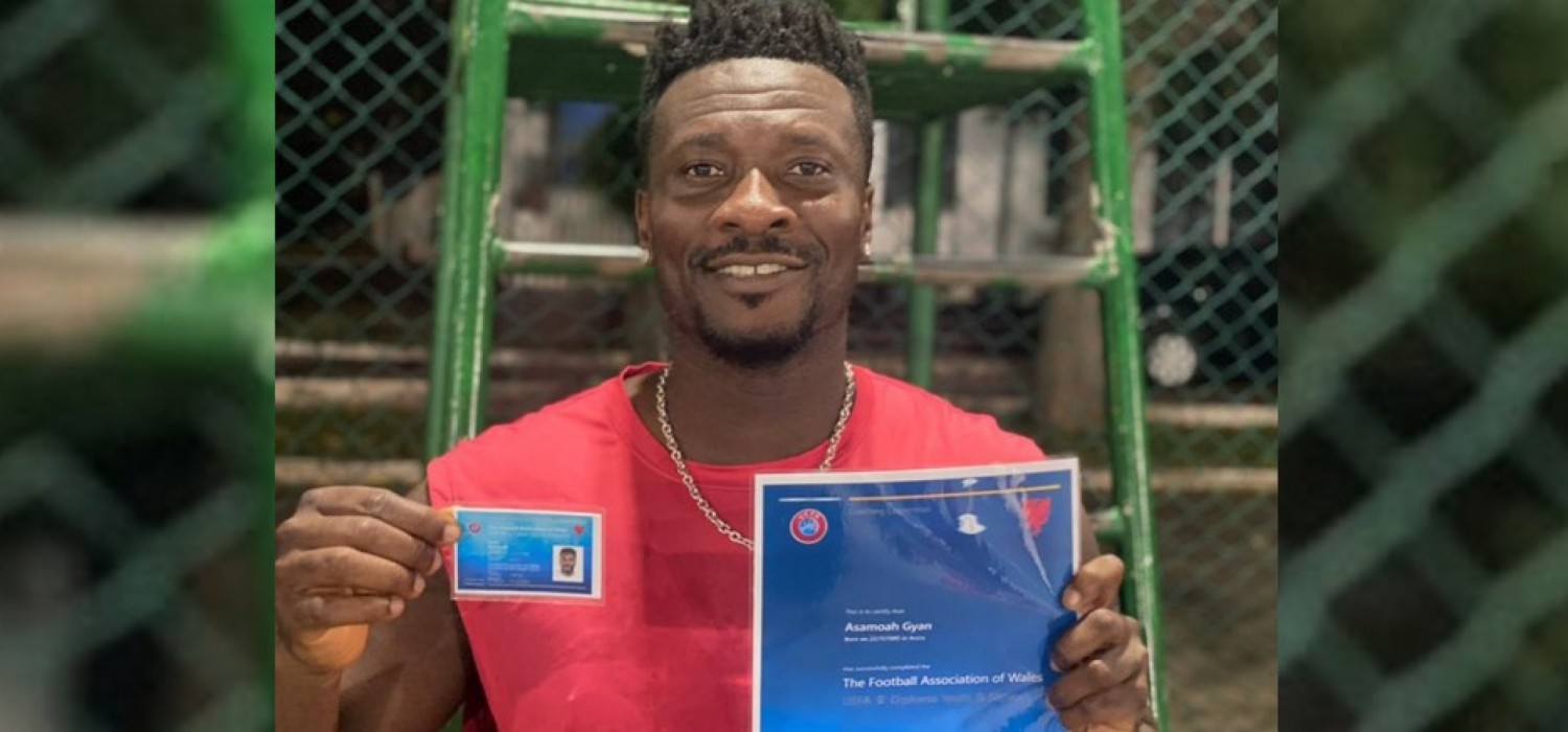 Ghana : Asamoah Gyan certifié entraîneur de l'UEFA