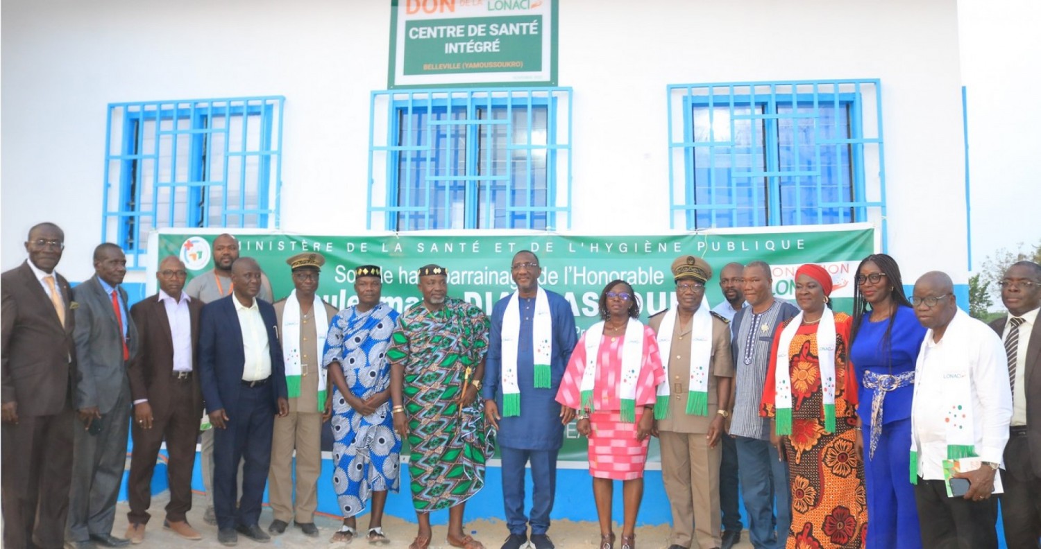Côte d'Ivoire :   Yamoussoukro, la Caravane du social 2022 de la Fondation Lonaci inaugure un centre de santé intégré dans le quartier Belleville