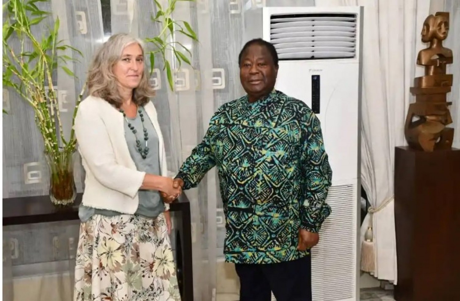 Côte d'Ivoire : La nouvelle Ambassadrice de l'Union Européenne échange avec Bédié sur les perspectives en vue du processus électoral