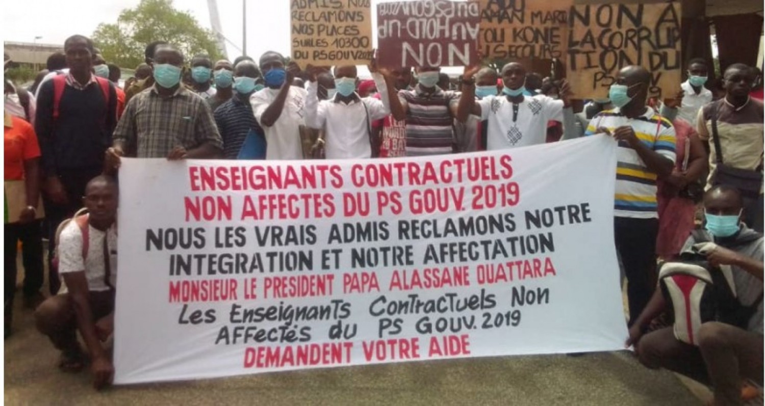Côte d'Ivoire : Fin de calvaire pour les enseignants contractuels ? Le paiement des 9 mois d'arriérés et leur intégration à la Fonction Publique  annoncés