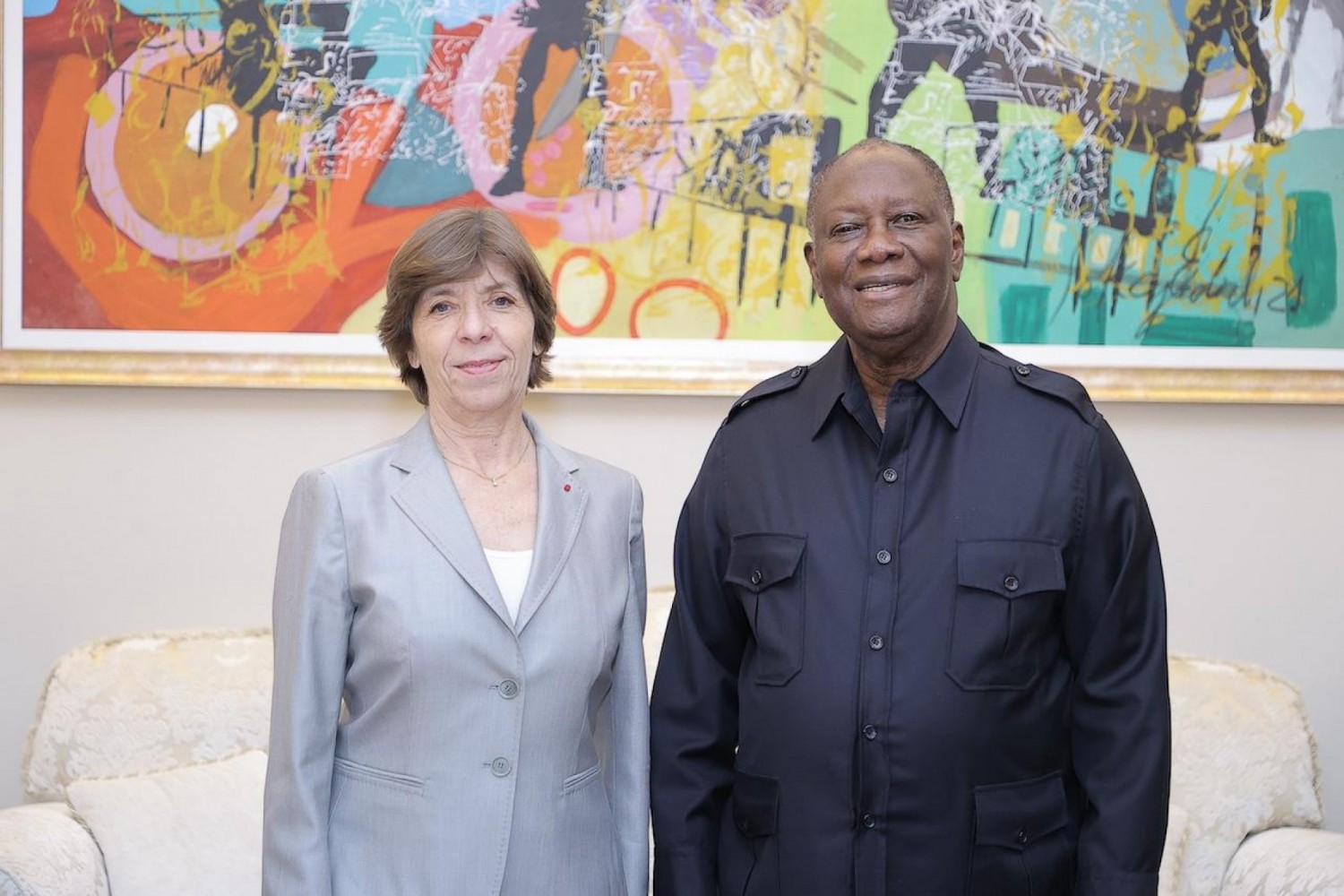 Côte d'Ivoire-France : Depuis Abidjan, Catherine Colonna : « Nos deux pays sont main dans la main et prêts à répondre aux défis, mais avec le sourire et la bonne humeur »