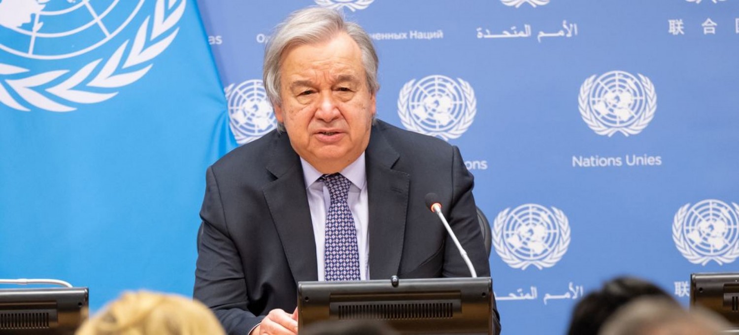 Côte d'Ivoire : Affaire des 46 soldats, Antonio Guterres réitère son appel à leur libération même s'il y a eu quelques irrégularités bureaucratiques