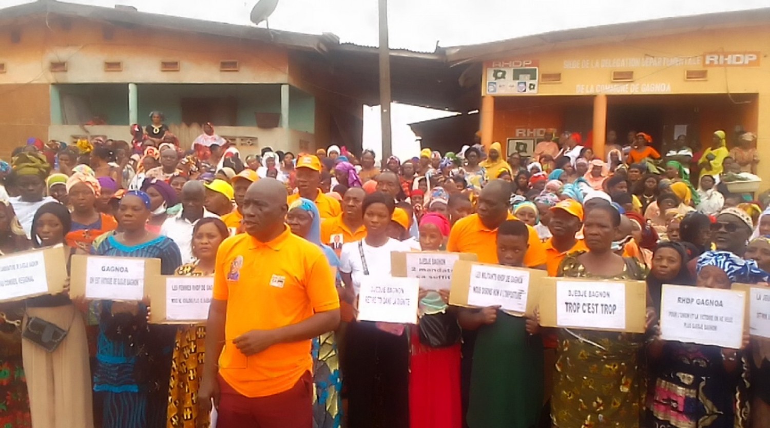 Côte d'Ivoire : Vague de protestation contre le choix de Djédjé Bagnon en qualité de candidat du RHDP au Conseil régional du Gôh