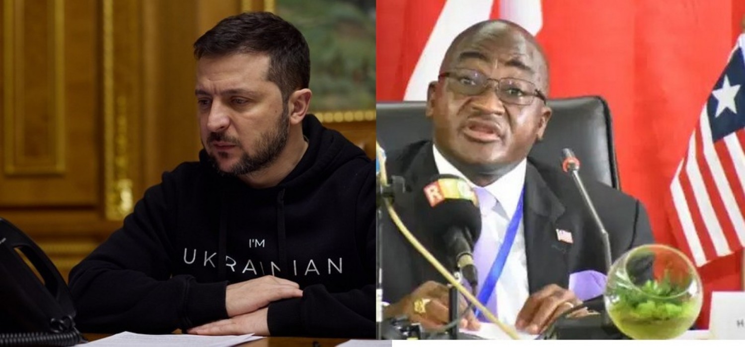 Liberia-Ukraine :  Souveraineté, le Président Zelensky élève le ministre Kemayah du Liberia