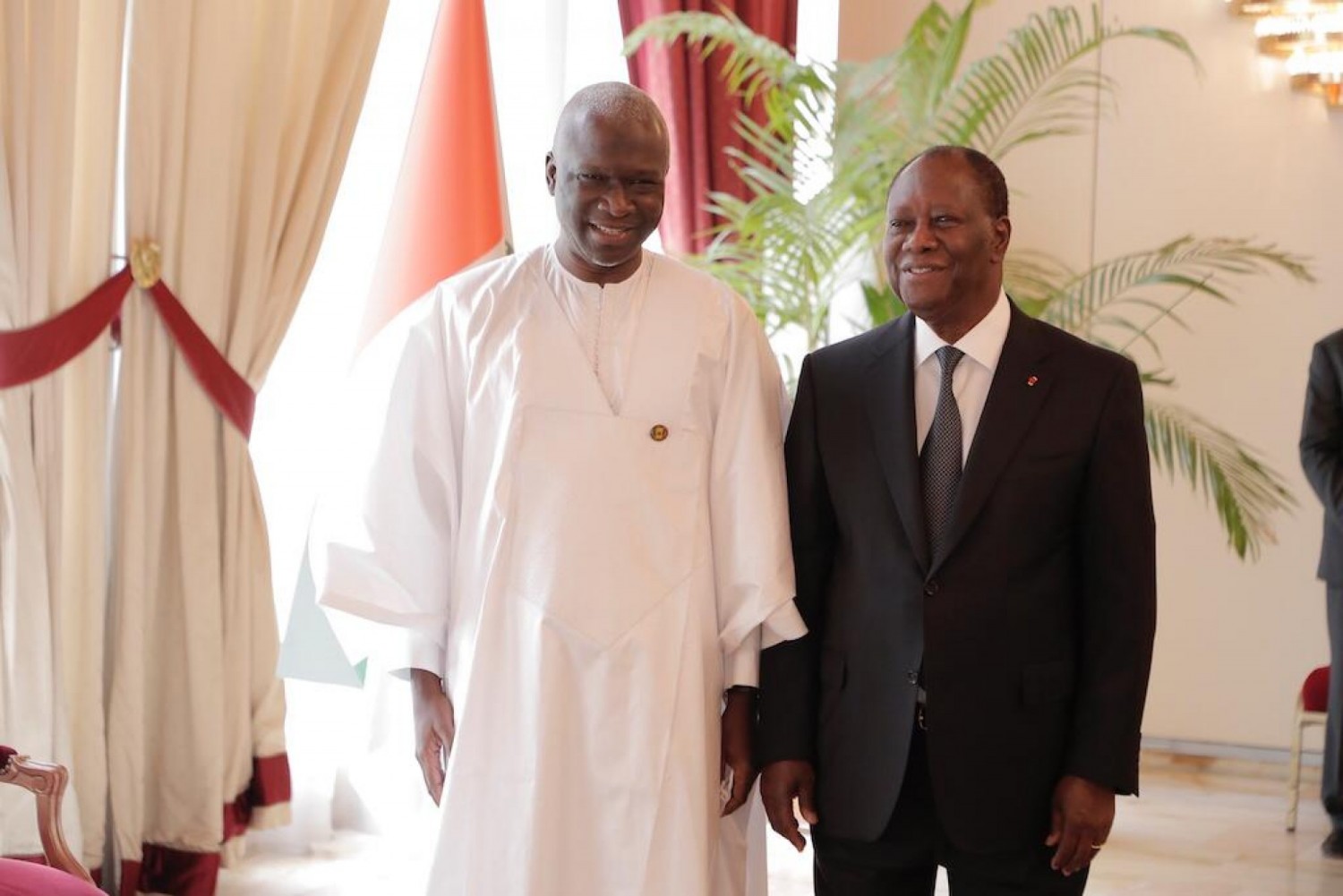 Côte d'Ivoire :  L'ambassadeur du Sénégal en fin de mission fait ses adieux à Alassane Ouattara qui annonce l'arrivée prochaine de Macky Sall à Abidjan