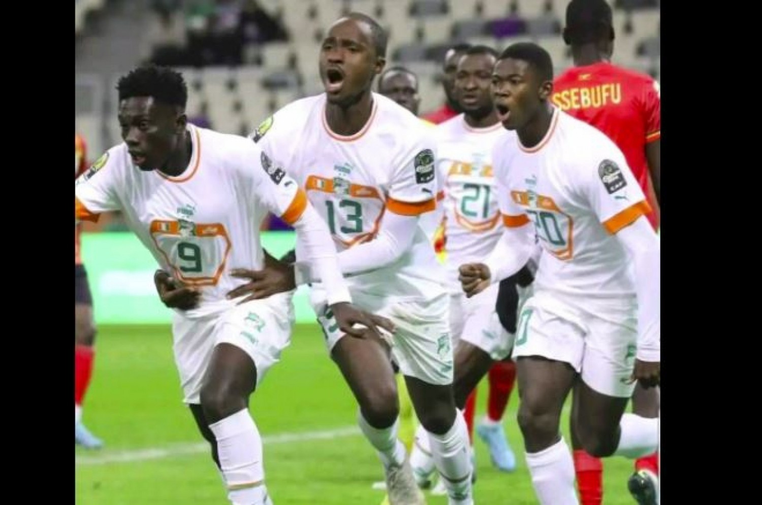 Côte d'Ivoire : CHAN 2023, les Ivoiriens se qualifient pour les quarts de finale face à l'Ouganda 3-1