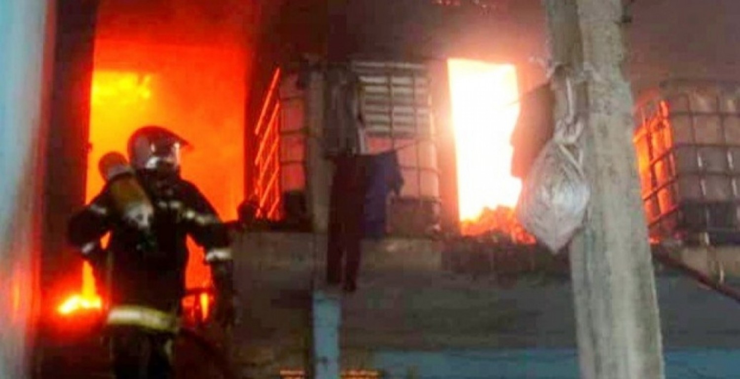 Côte d'Ivoire : Adjamé, un incendie ravage plusieurs magasins après le marché Gouro