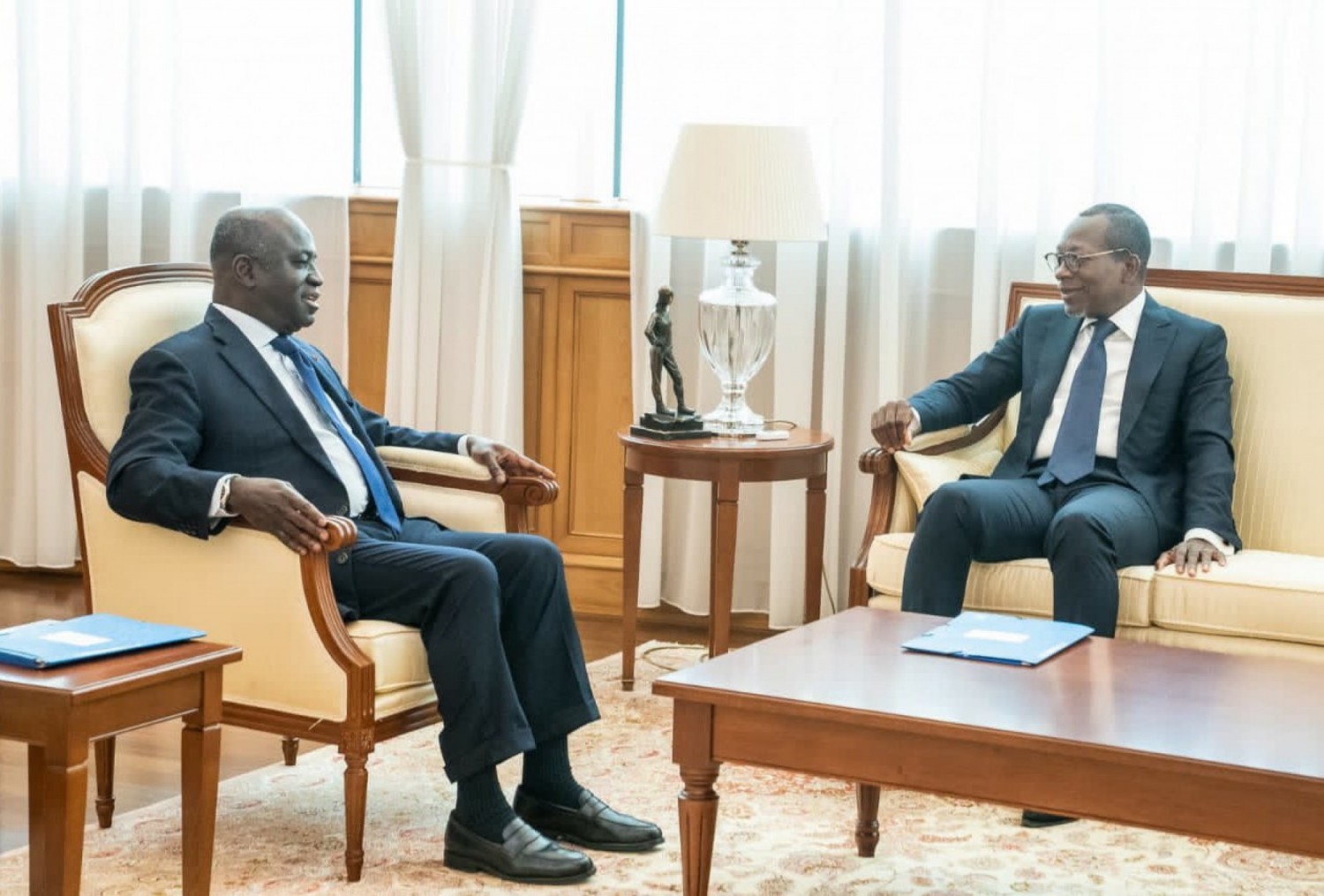 Côte d'Ivoire-Bénin : Conseil de l'Entente, Amon Tanoh chez Patrice Talon pour prendre conseils et orientations dans le but de  rendre l'organisation efficiente en matière budgétaire