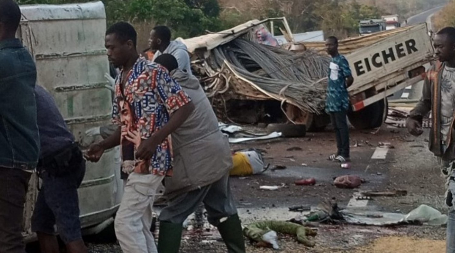 Côte d'Ivoire : Un grave  accident signalé sur l'axe Tanda- Agnibilékrou, l'on dénombrerait des morts