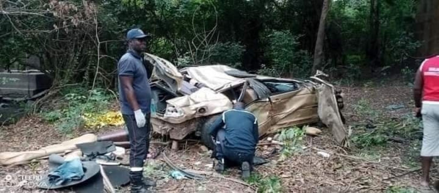Côte d'Ivoire : De retour de Yamoussoukro pour des funérailles, la voiture d'un ingénieur fait une chute dans une rivière