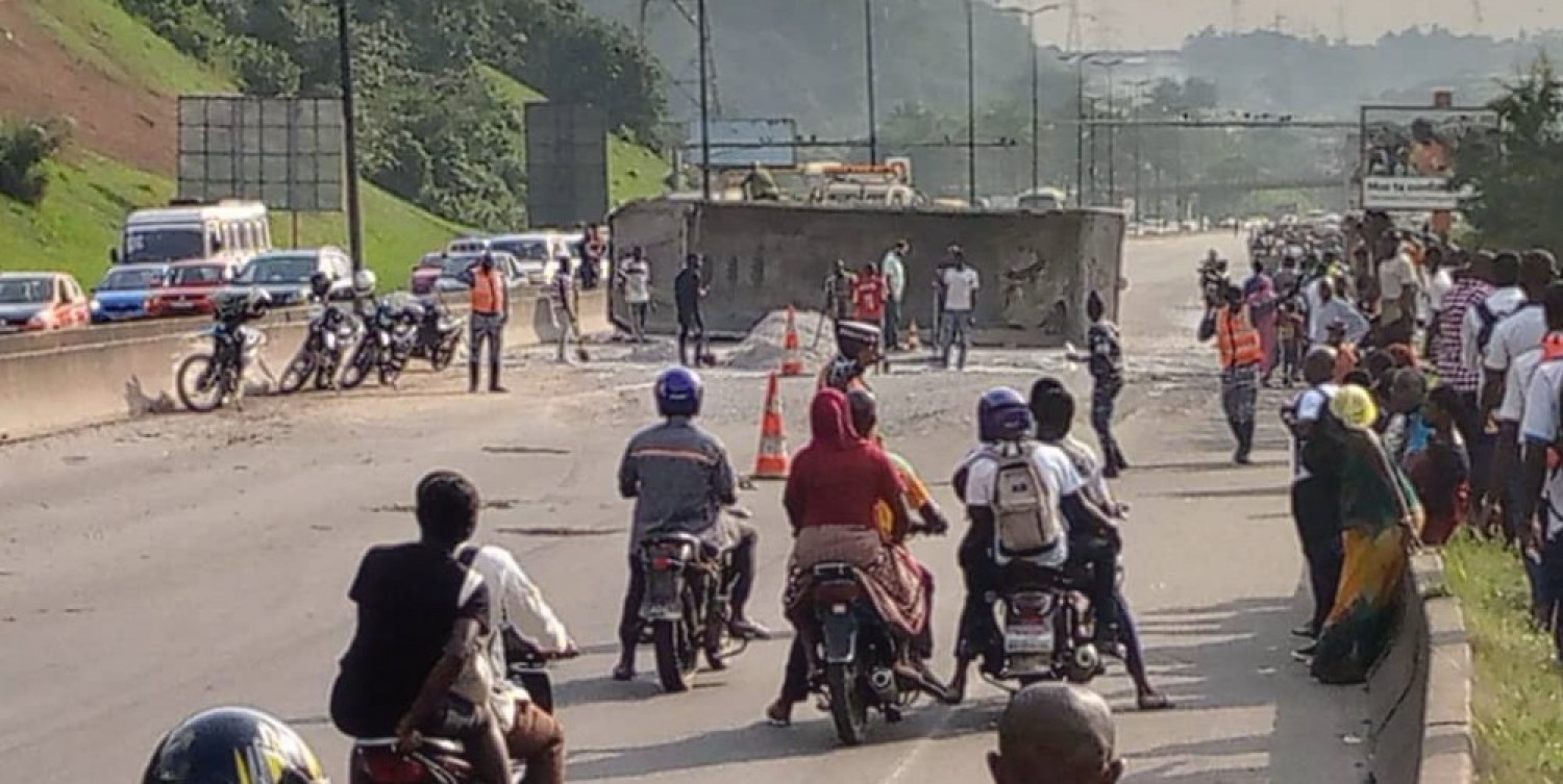 Côte d'Ivoire : Un camion barre l'autoroute du Nord et prend en otage l'économie du Pays