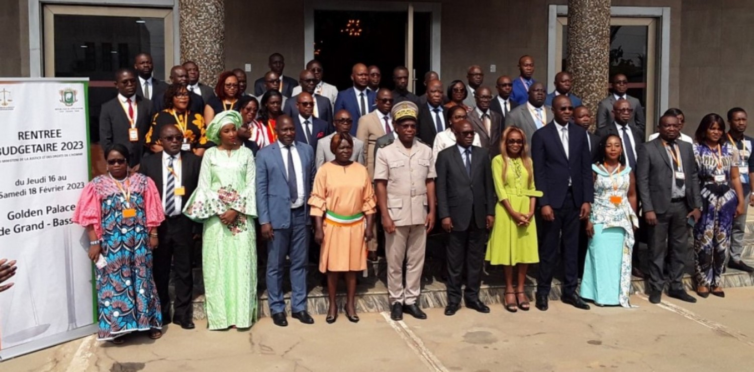 Côte d'Ivoire : Ministère de la Justice, selon le Directeur de cabinet, l'exécution du budget pour la gestion 2022 a fait ressortir un taux d'absorption de 99,21%