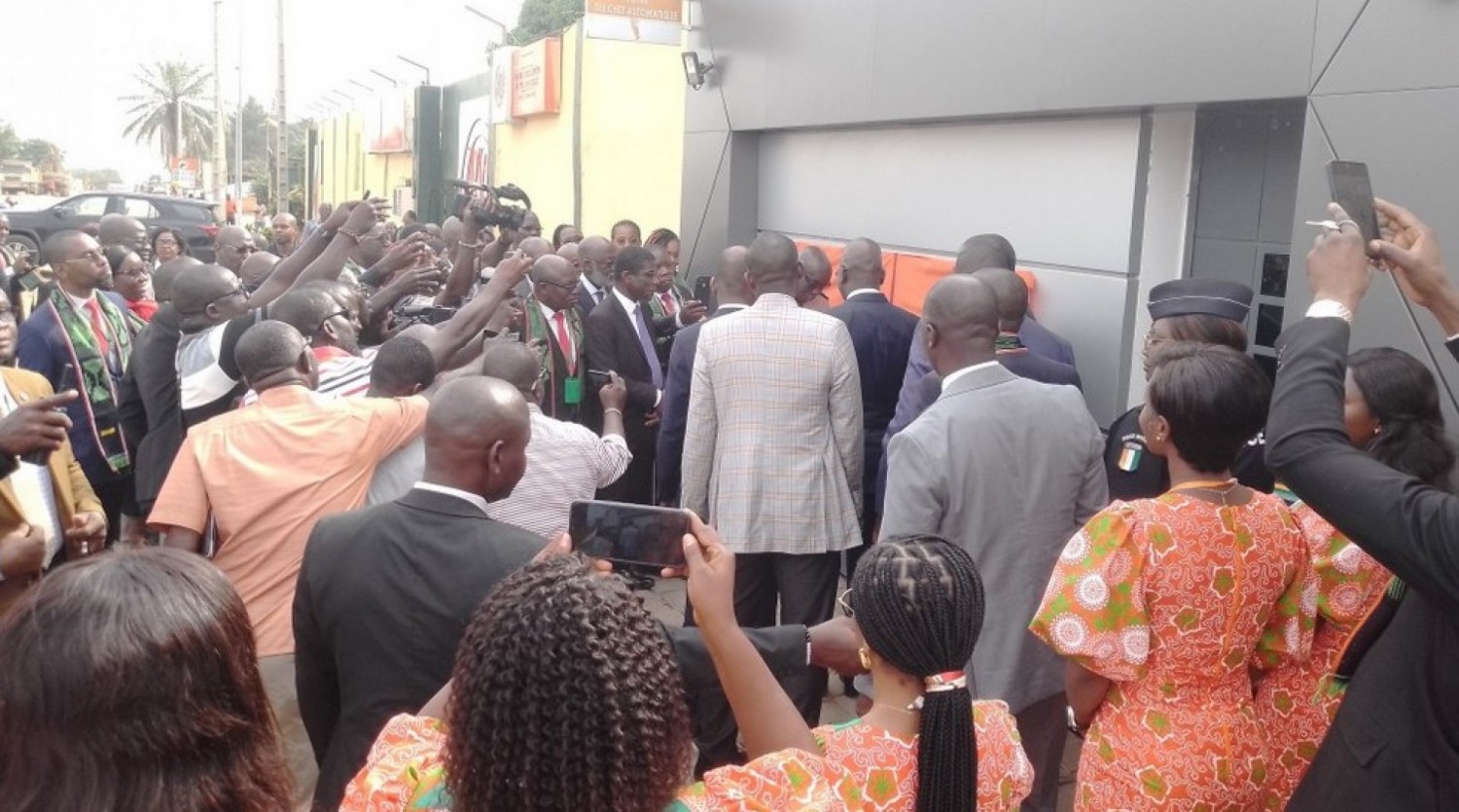 Côte d'Ivoire : Bouaké, un guichet automatique de la banque du Trésor Public inauguré par le DG Assahoré