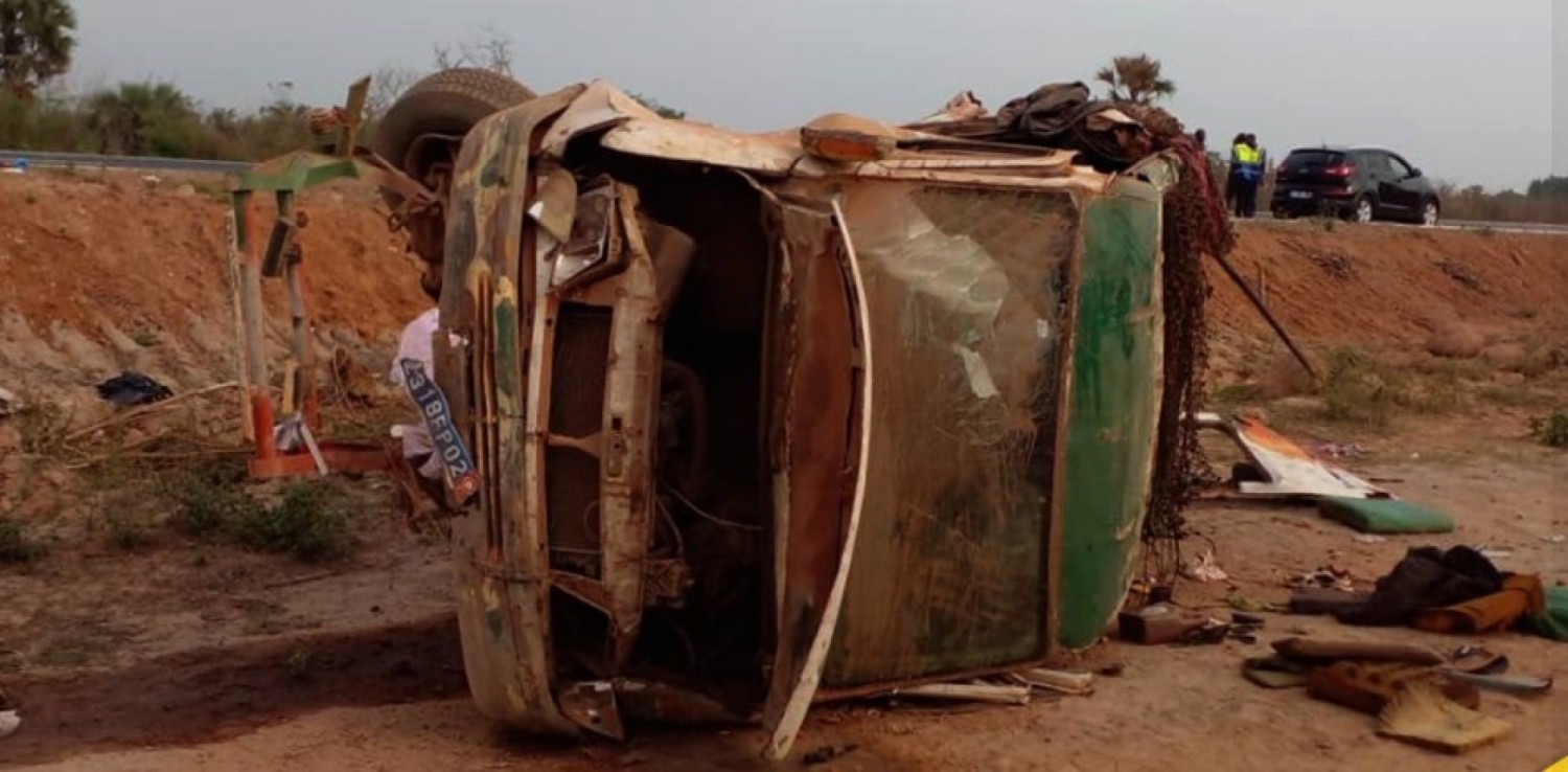 Côte d'Ivoire : Accident sur l'autoroute du Nord sens Yamoussoukro-Tiébissou, le bilan partiel fait état de deux décès