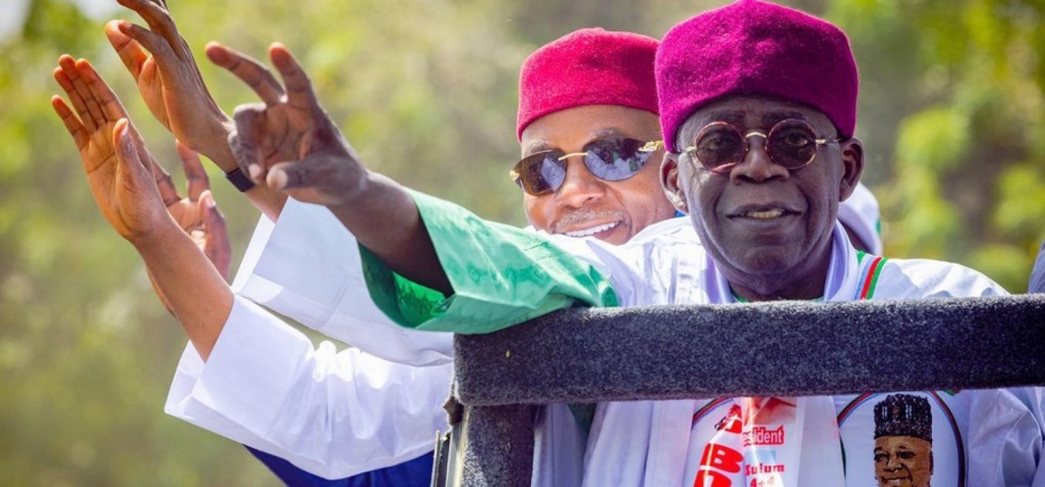 Nigeria : Présidentielle, Bola Ahmed Tinubu élu Président, ses premiers mots