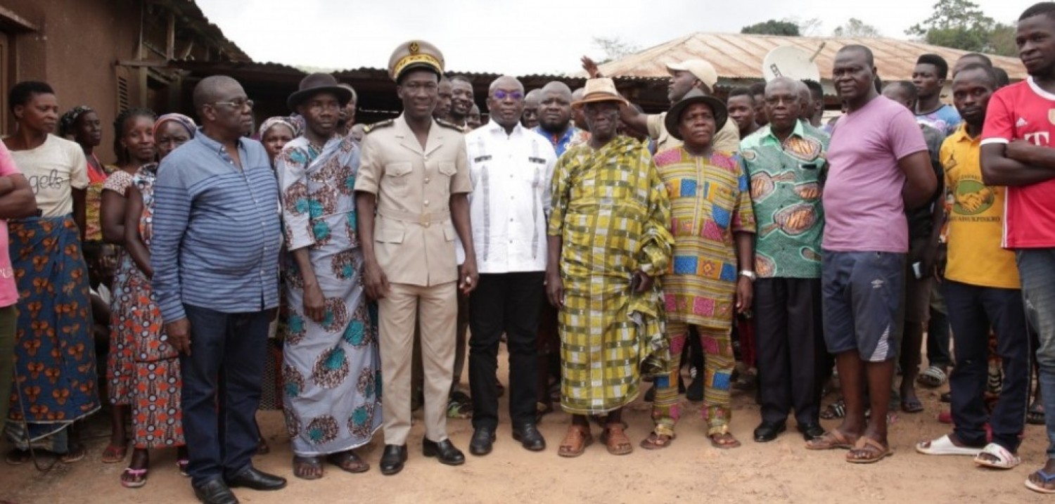 Côte d'Ivoire : Jean-Claude Kouassi apporte le soutien du RHDP aux sinistrés de la violente tornade  d'Abouadoukpinkro  (Iffou)