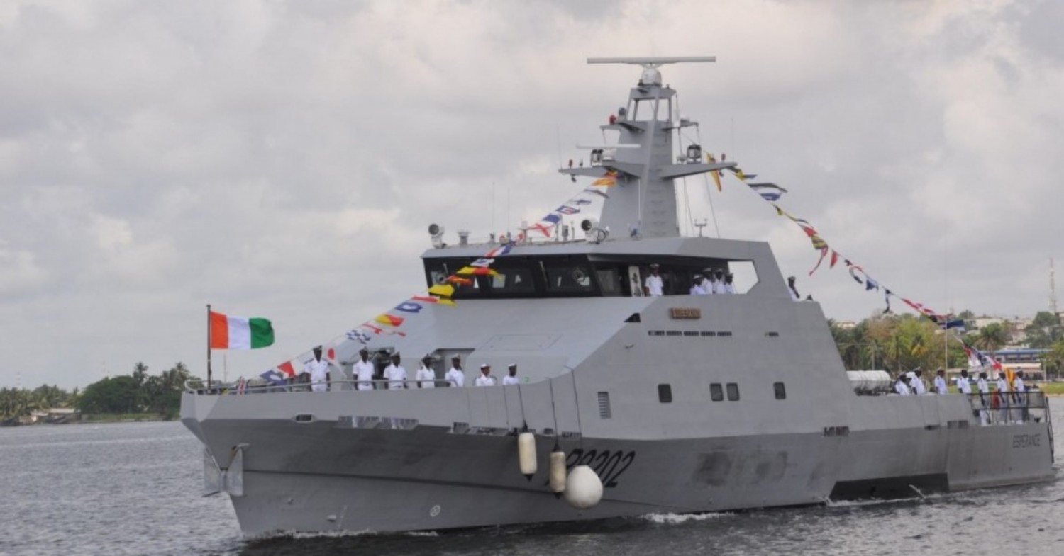Côte d'Ivoire : La Marine Nationale dotée d'un 6è patrouilleur pour se  préparer à la défense de la zone maritime qui couvre 220.000 Km2 avec un littoral de 560 Km