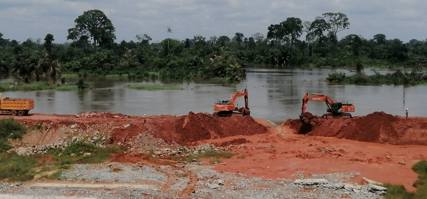 Côte d'Ivoire :  Soubré, 247,283 milliards de FCFA pour la construction du barrage de Gribo Popoli, la dérivation réalisation avec succès, une puissance installée de 112 MW en exploitant en 2023