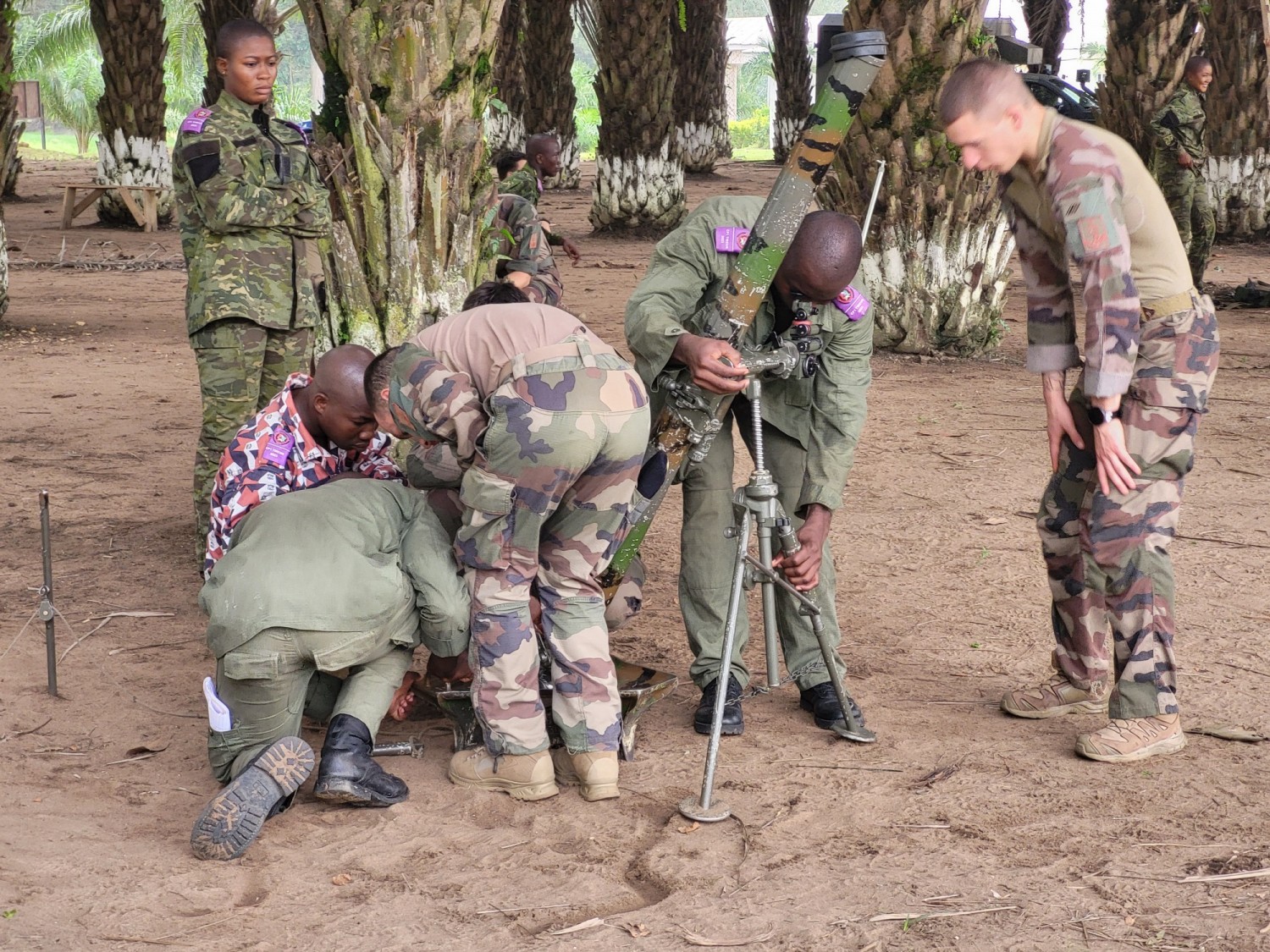 Côte d'Ivoire : Le perfectionnement au maniement de mortiers de 120 et 81 mm au centre d'un entraînement entre FACI et Forces Françaises