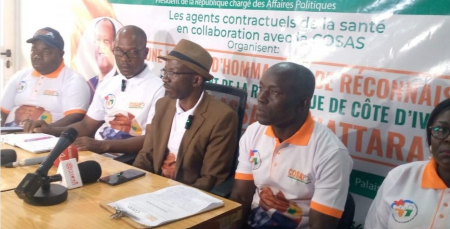 Côte d'Ivoire : Plus de 5.000 agents contractuels du secteur de la Santé membres du COSAS vont célébrer le Président Alassane Ouattara le 1er avril prochain